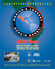 Exhibitor prospectus for an HVAC&R trade show in Mexico.