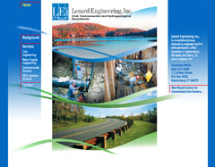 Website for a New England civil, environmental, and hyprogeological engineering company