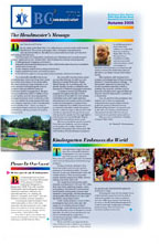 Newsletter for a Jewish/American school.