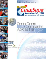 Exhibitor prospectus for a national chemical products show.