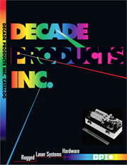 Equipment catalog for a producer of industrial / miulitary lasers.