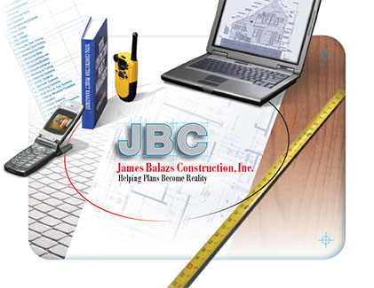 Printed brochure for a construction company: cover.