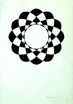 Ruling pen, brush, and black ink; French curves