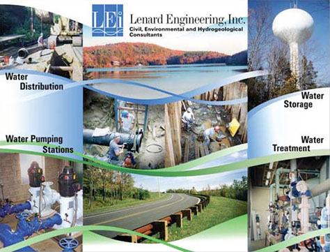 Trade show booth for a Connecticut engineering firm.