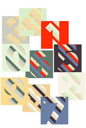 Color studies with numbers