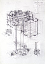 Construction drawing: pencil