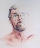Self-Portrait, colored pencils