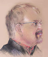 Self-Portrait, colored pencils