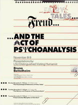 Poster: Bruno Bettelheim, humanities lecturer at LSU