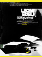 Poster: Leon Edel, humanities lecturer at LSU