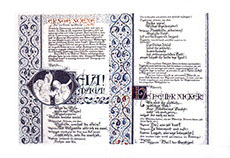 Calligraphy: first scene of Das Rheingold