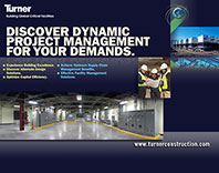 Trade show booth graphics for Turner Logistics.